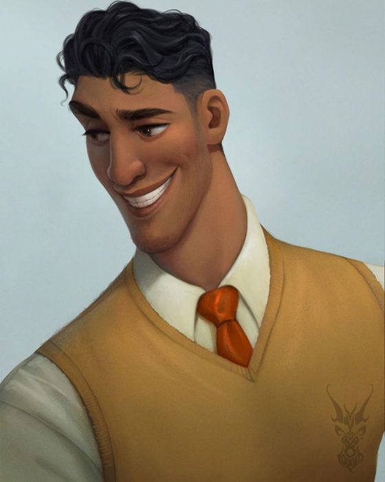 Príncipe Naveen ilustración por David Ardinaryas Lojaya