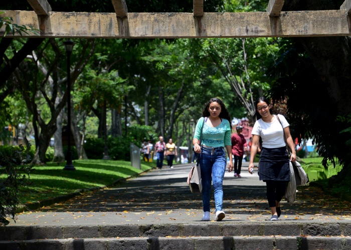 jóvenes y mujeres caminando