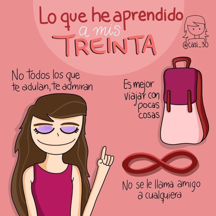 Ilustración de "Casi 30" sobre alguna enseñanza durante esa edad