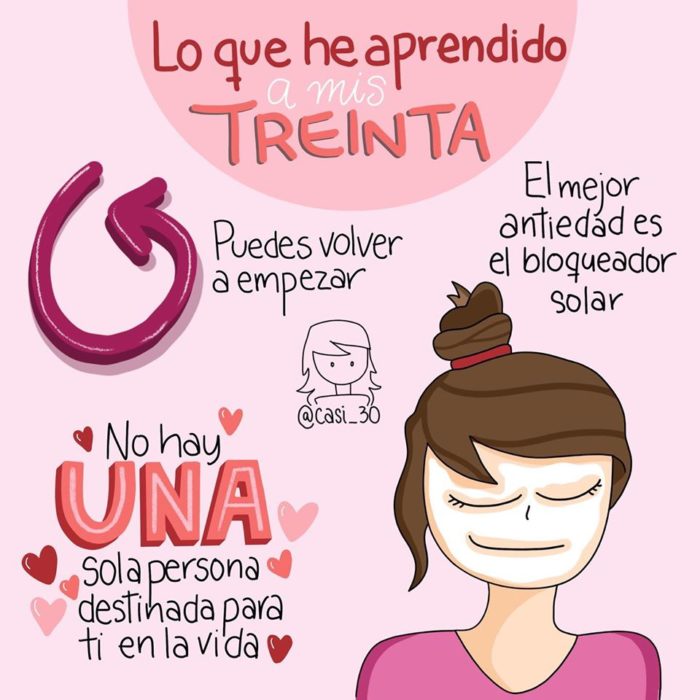 Ilustración de "Casi 30" sobre alguna enseñanza durante esa edad