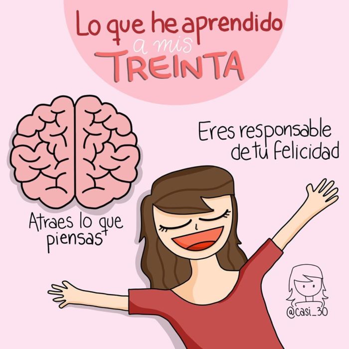 Ilustración de "Casi 30" sobre alguna enseñanza durante esa edad
