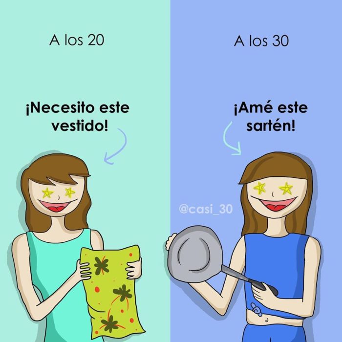 Ilustración de "Casi 30" sobre alguna enseñanza durante esa edad