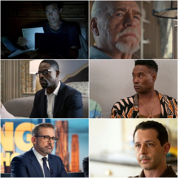 Jason Bateman en Ozark, Sterling K. Brown en This Is Us, Steve Carell en The Morning Show, Brian Cox en Succession, Billy Porter en Pose y Jeremy Strong en Succession