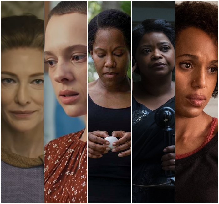Cate Blanchett en Mrs. America, Shira Haas en Unorthodox, Regina King en Watchmen, Octavia Spencer en Self Made y Kerry Washington en Little Fires Everywhere