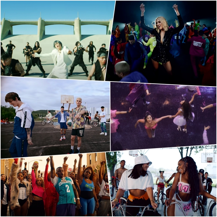 TS – “On” – Choreography by Son Sung Deuk, Lee Ga Hun, Lee Byung Eun CNCO & Natti Natasha – “Honey Boo” – Choreography by Kyle Hanagami DaBaby – “BOP” – Choreography by Dani Leigh and Cherry Dua Lipa – “Physical” – Choreography by Charm La’Donna Lady Gaga with Ariana Grande – “Rain On Me” – Choreography by Richy Jackson Normani – “Motivation” – Choreography by Sean Bankhead
