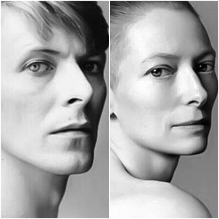 David Bowie y Tilda Swinton