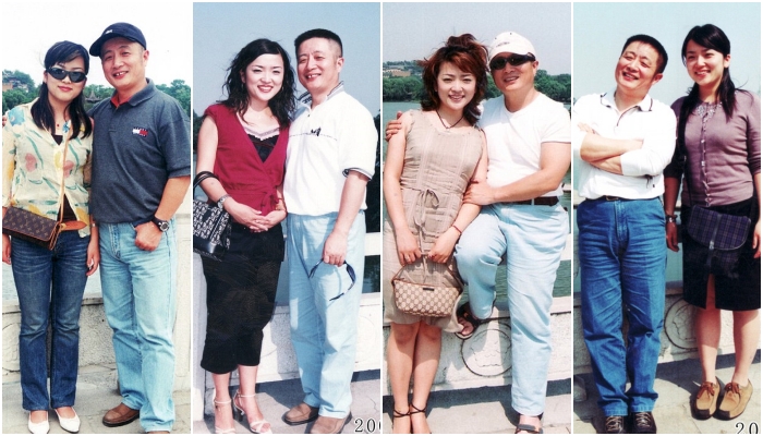 Hua Yunqing y su hija Huahua recrean la misma foto durante años