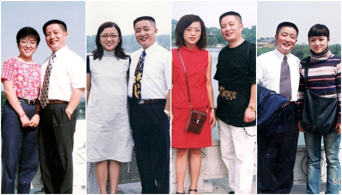 Hua Yunqing y su hija Huahua recrean la misma foto durante años