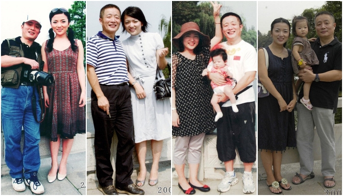 Hua Yunqing y su hija Huahua recrean la misma foto durante años