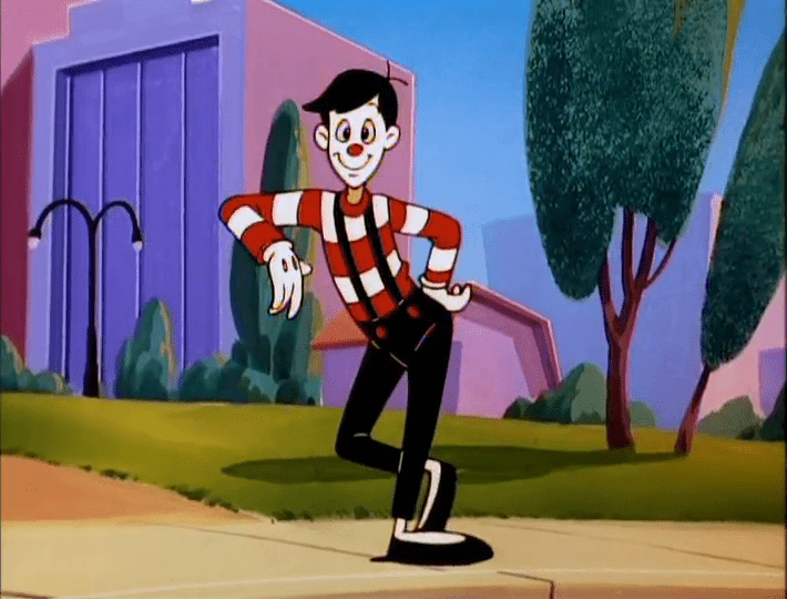 La hora del mimo personajes animados de la caricatura Animaniacs