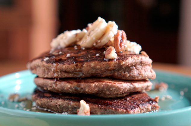Hot cakes de cocoa y amaranto