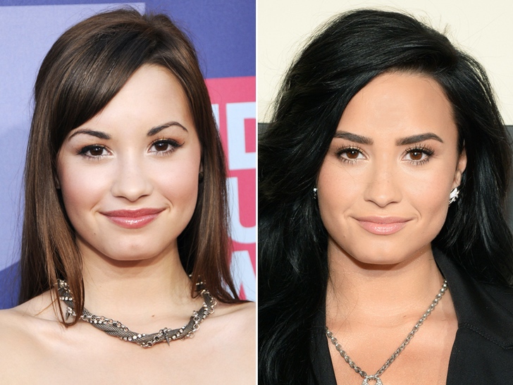 Demi Lovato cejas antes y después