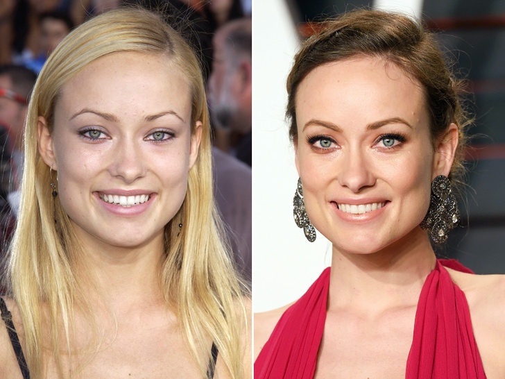 Olivia Wilde cejas antes y después