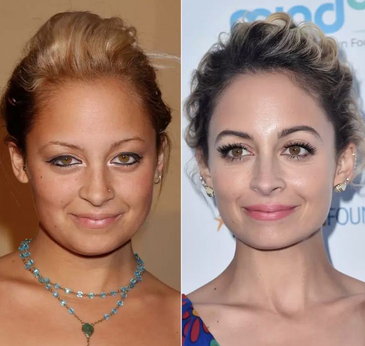 Nicole Richie cejas antes y después
