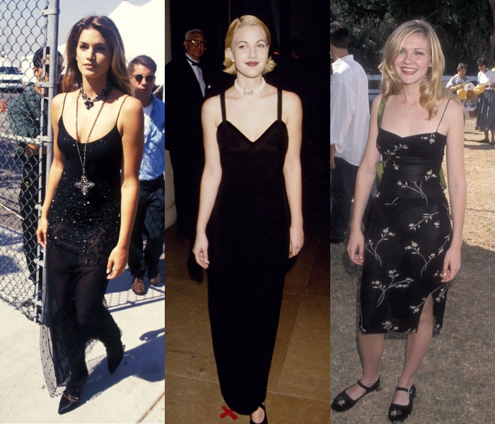 cindy crawford, drew barrymore y kirsten dunst