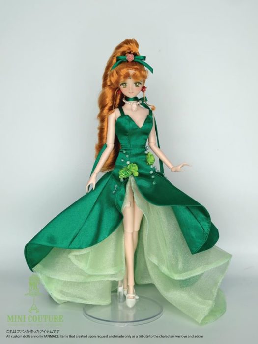 Muñeca de porcelana creada por el artista Mini Couture de Sailor Moon, Makoto Kino