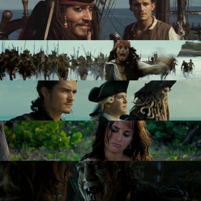 escenas de piratas del caribe