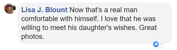 Padre e hija posan con disfraces de sirena comentarios en Facebook