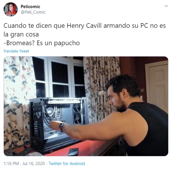 opiniones de twitter sobre henry cavill