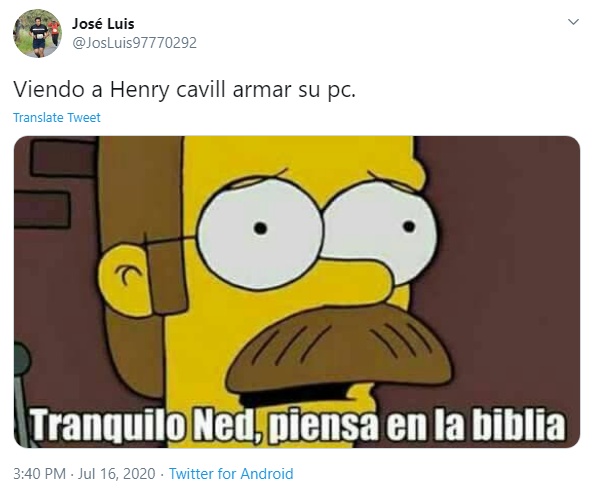 opiniones de twitter sobre henry cavill