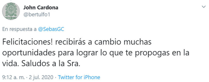 Screenshot de tuit