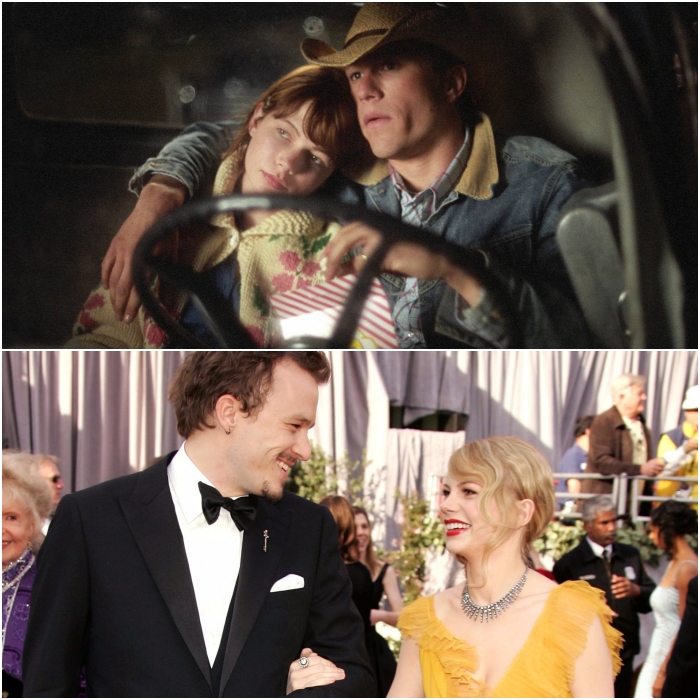 Michelle Williams y Heath Ledger