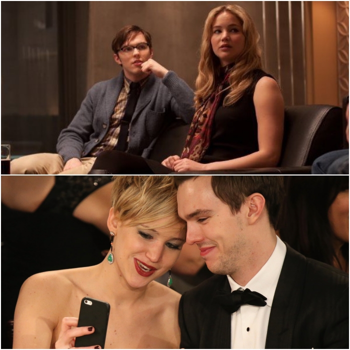 Jennifer Lawrence y Nicholas Hoult