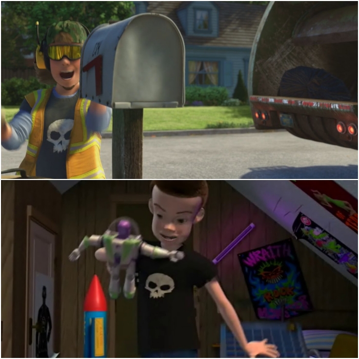 escena de toy story 1 y toy story 3