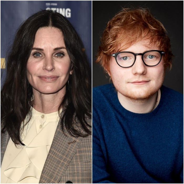 courteney cox y ed sheeran