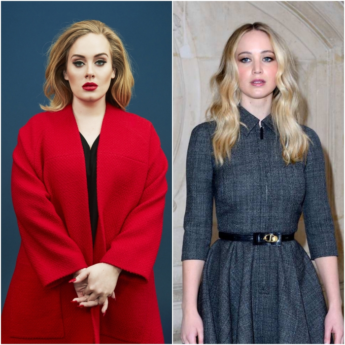 adele y jennifer lawrence