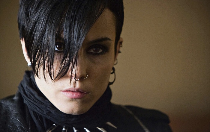 actriz noomi rapace como lisbeth salander en la chica del dragon tatuado, the girl with the dragon tattoo