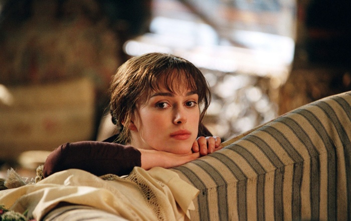 actriz keira knightley como elizabeth bennet en orgullo y prejuicio