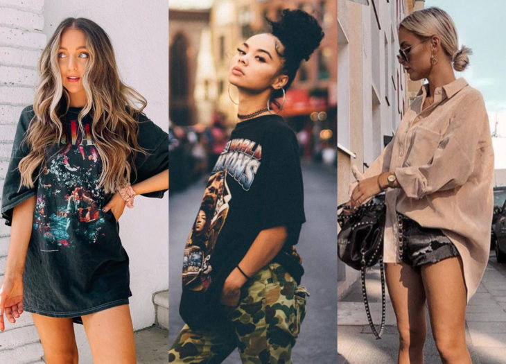 Ropa trendy; outfits con blusas y camisas oversized