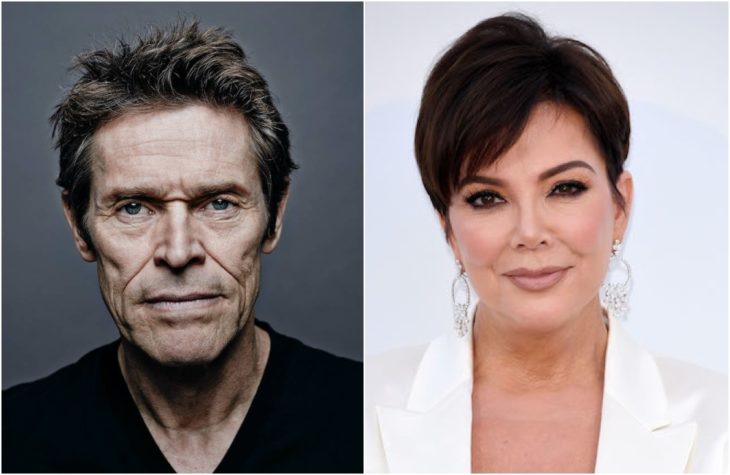 Duplas de celebridades que tienen la misma edad, comparación entre Willem Dafoe y Kris Jenner