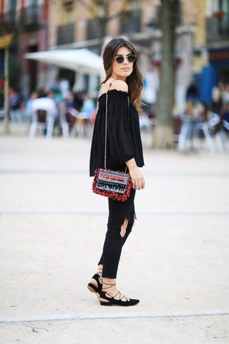 Total black outfit para verano y entretiempo