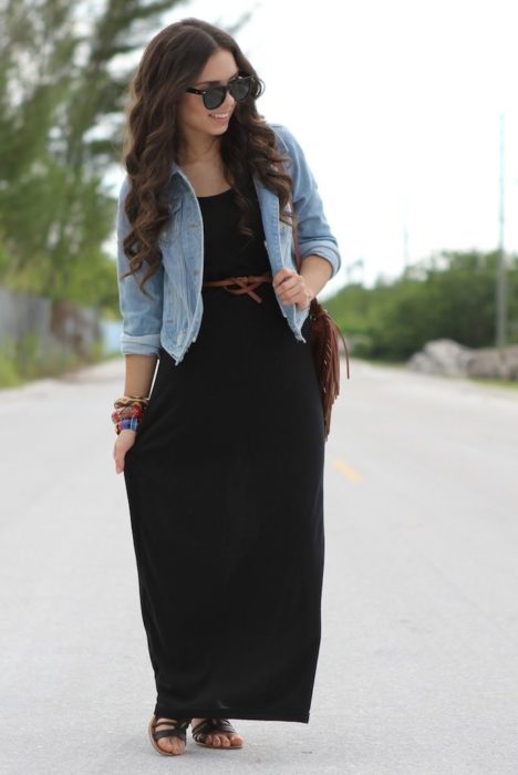 Total black outfit para verano y entretiempo