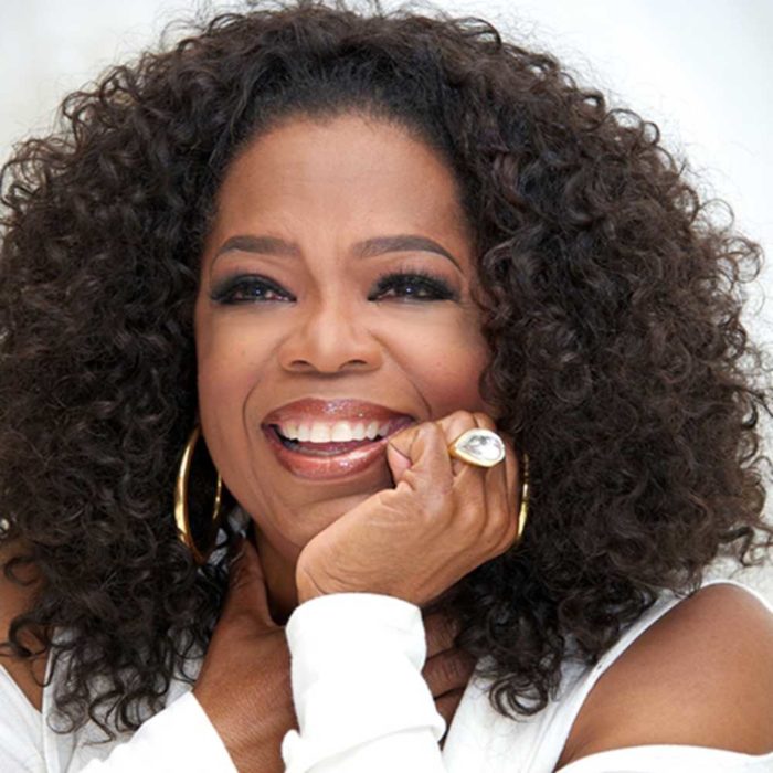 Oprah Winfrey durante una rueda de prensa 