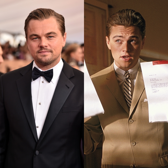 actor leonardo dicaprio como frank abignale jr. en atrápame si puedes