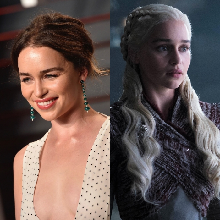 emilia clarke en la serie game of thrones como daenerys targaryen