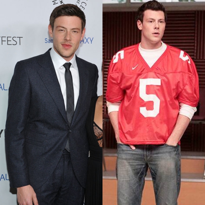 actor Cory Monteith en Glee como finn hudson