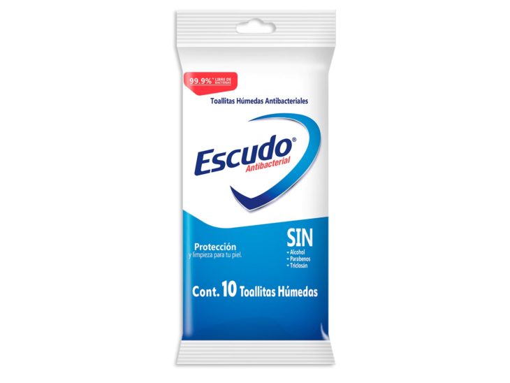 Paquete de toallitas húmedas de Escudo