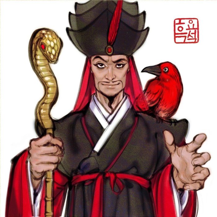 Ilustración digital de Jafar de Aladino