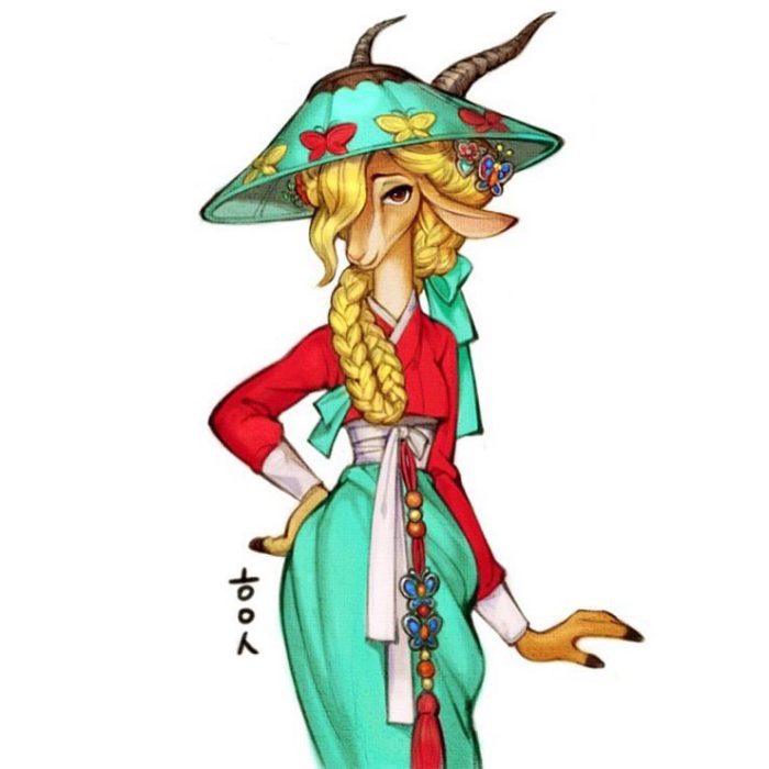 Ilustración digital de Gazelle de Zootopia