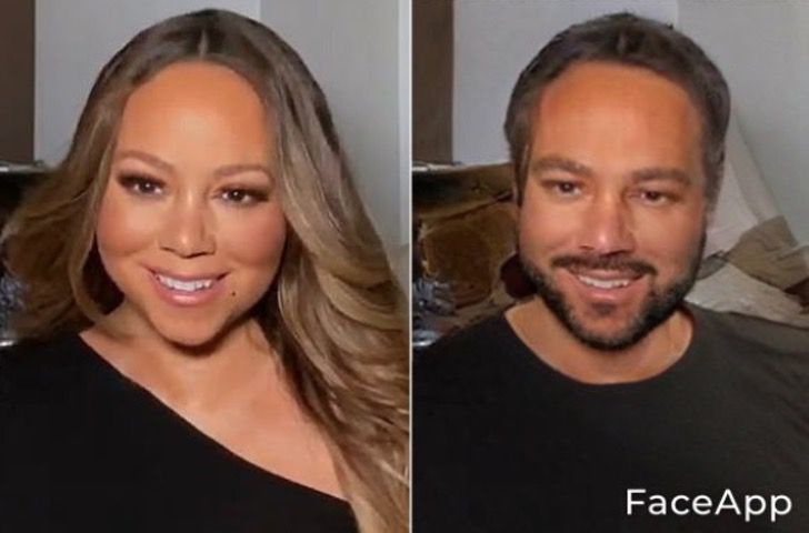 Mariah Carey si fuera hombre FaceApp 