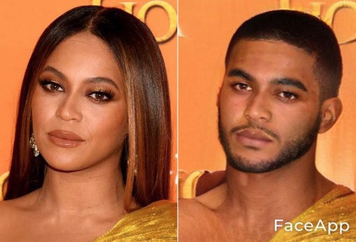 Beyoncé si fuera hombre FaceApp 