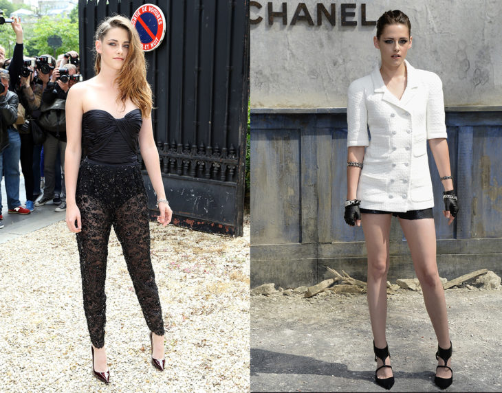 Kristen Stewart posando de la misma manera en las alfombras rojas