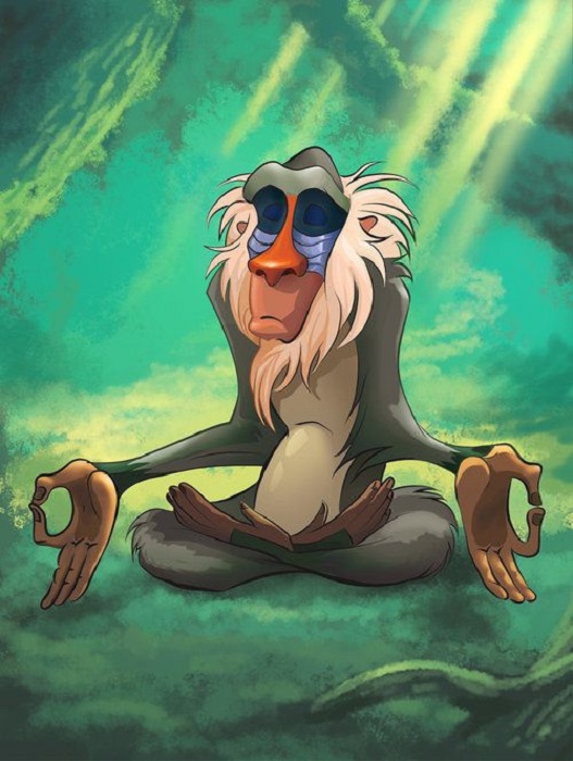 Rafiki meditando