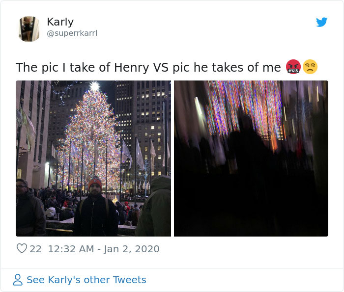 Fotos que le tomas a tu novio vs las que te toma él