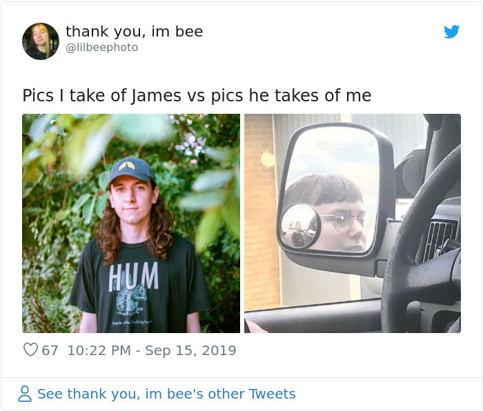 Fotos que le tomas a tu novio vs las que te toma él
