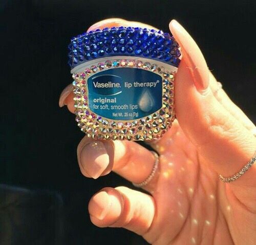 Vaselina mini con diamantes